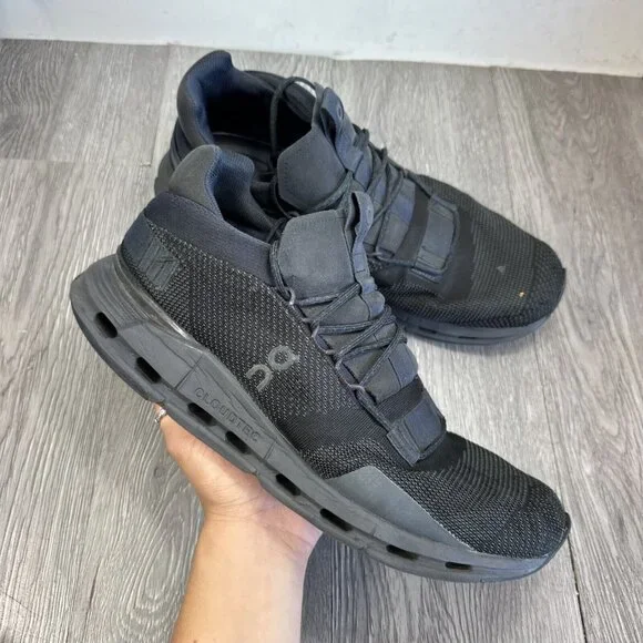 On Running | Shoes | On Running Mens Cloudnova Black Eclipse  display picture 1